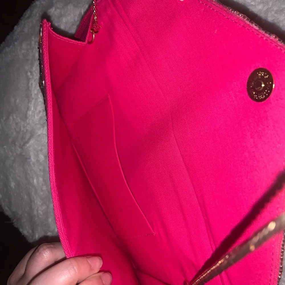 Blush Leo clutch hand beaded NWT COLORFUL boho glam formal crossbody formal Nwt